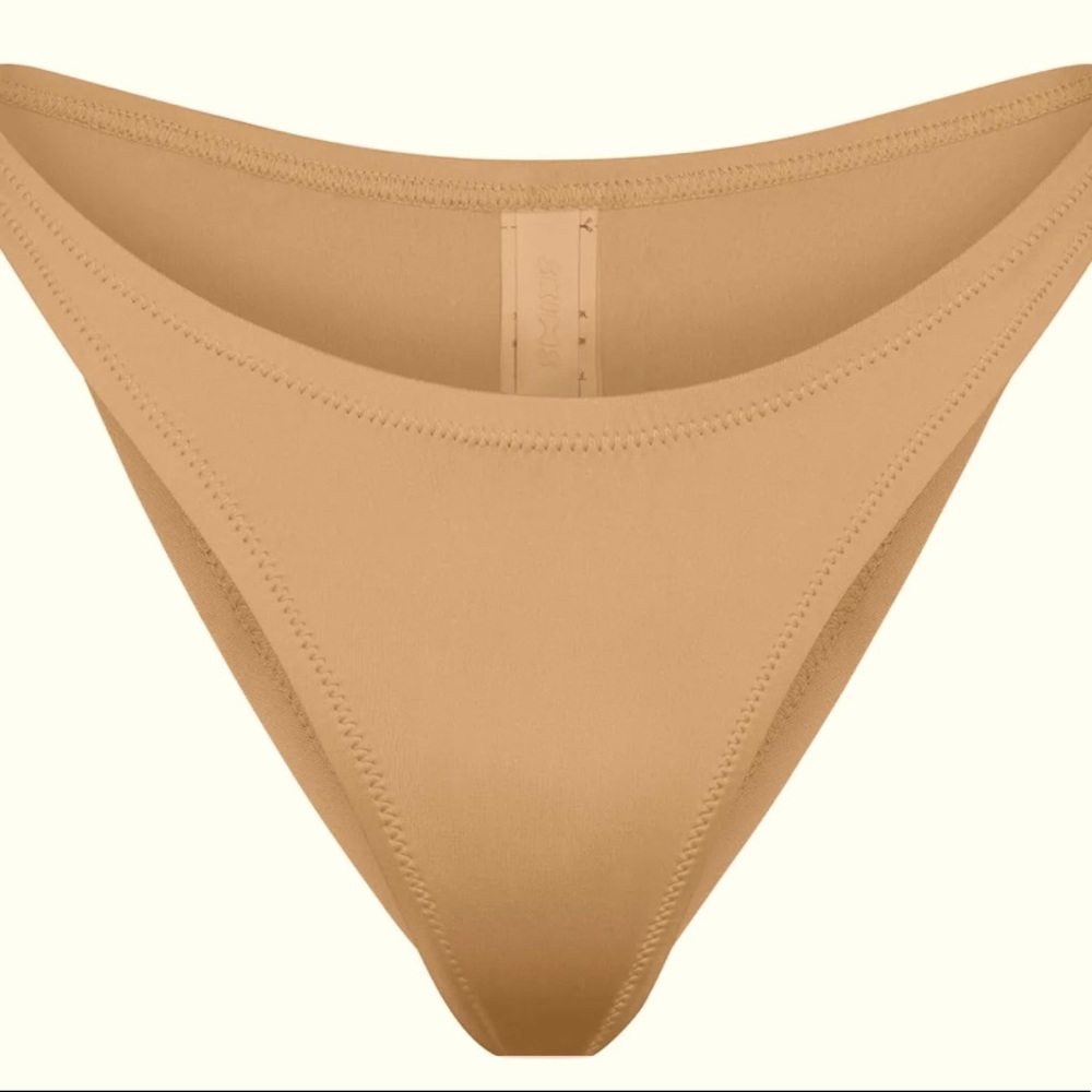 NWT Skims Swim Dipped Mid Waist Bottoms - Ochre